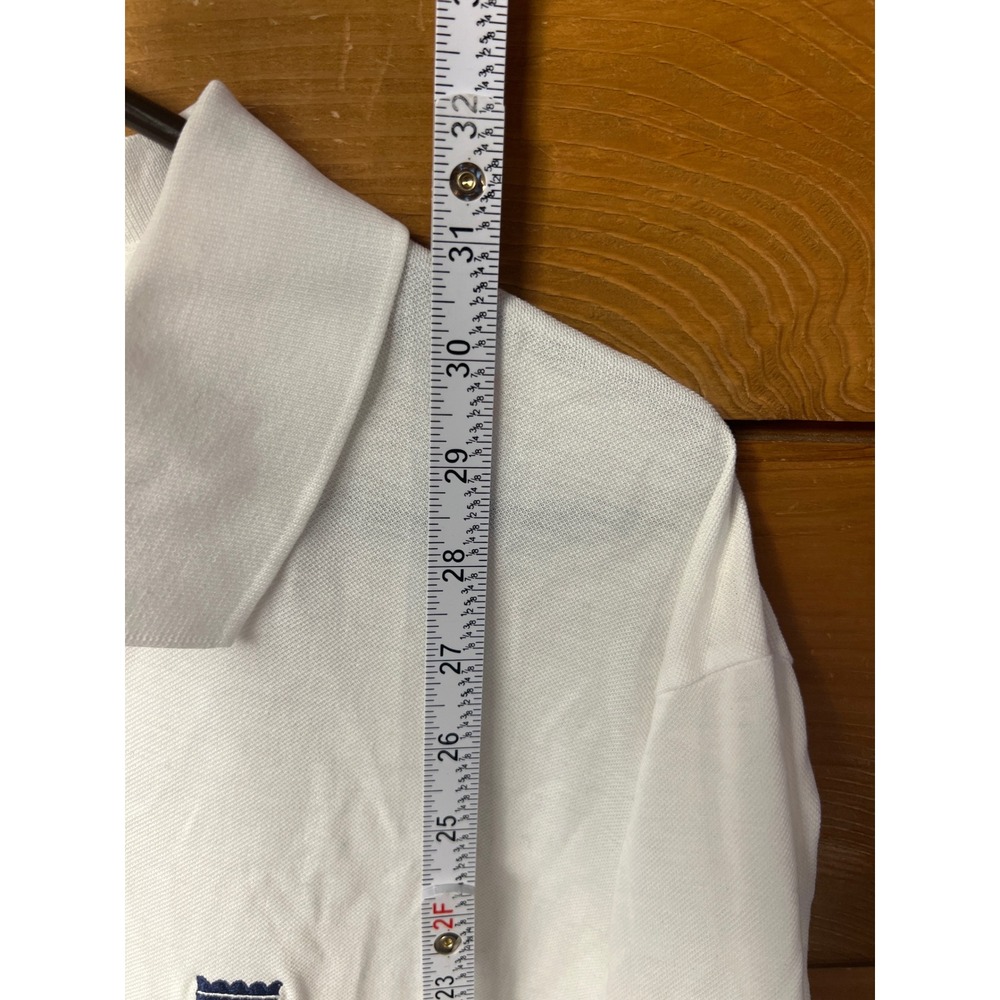 Polo Golf Ralph Lauren XL White Pima Cotton Polo Shirt Crest Logo Office‎ Casual - Picture 3 of 9
